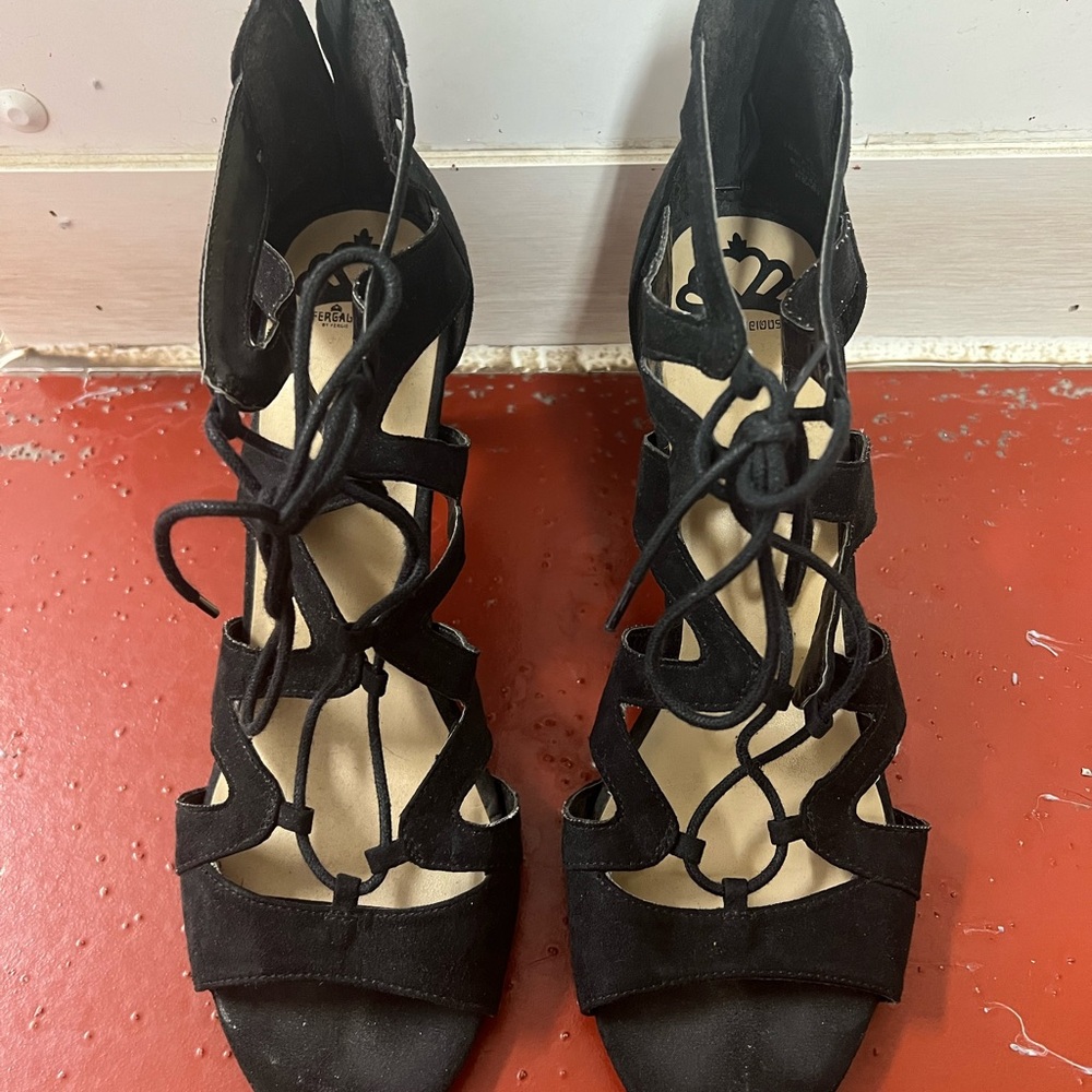 Elegant Black Strappy Heels